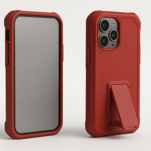 Solid Color Heavy Duty Case with Kickstand for Media and Video Calls
