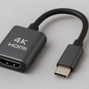 Compact USB C to HDMI Adapter for 4K Video Output to Monitors