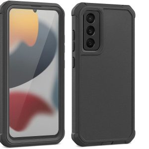 Rugged Solid Color Case with Built in Screen Protector and Belt Clip